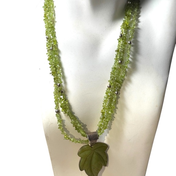 Stunnimg Jay king DRT jade leaf & peridot statement southwestern necklace - Picture 5 of 11